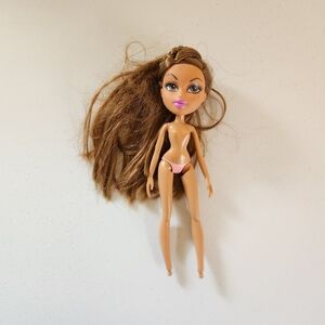 Bratz Yasmin Doll Brunette Brown Eyes 2015 Braided Hair Parts Pieces